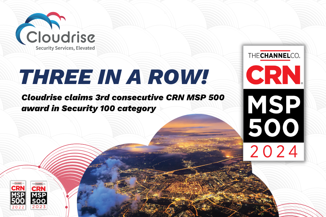 Cloudrise named to CRN’s “Managed Security 100” list for 3rd straight time